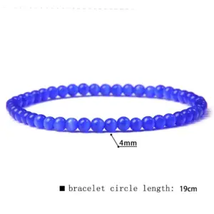 4mm Blue Cat Eye Poke / 19cm