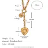 oly-402b172f4e1c963722042722dd9db7af Wholesale Jewelry Lady Heart Shape 304 Stainless Steel Plating Pendant Necklace Cable Chain