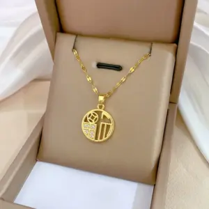 F101 Titanium Steel Chain Copper Pendant