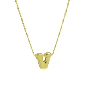 V / Necklace (with Snake Chain)