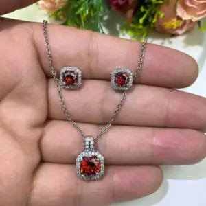 Pomegranate Red Pendant (without Chain)
