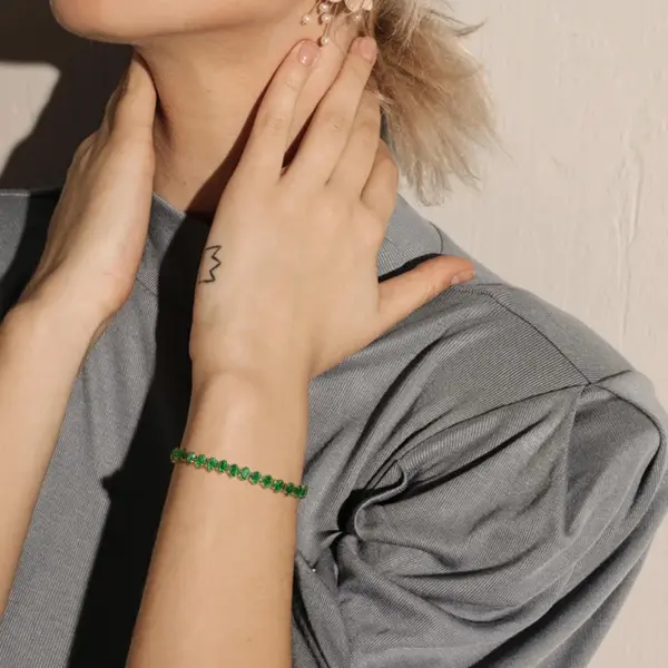 Wholesale PVD Coated Real Gold Plated 18K Gold Square 201 Stainless Steel IG Style Waterproof Non Tarnish Bracelets Earrings Necklace