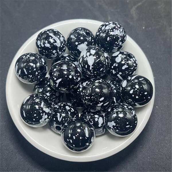 Wholesale Spot 16mm Acrylic Painted Straight Hole Beads DIY Jewelry Mobile Phone Chain Beads Pen and Other Material Accessories