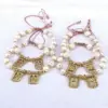 Wholesale Fashion Portrait Faith Cross Copper Gold Plated Zircon Bracelets In Bulk