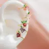 Wholesale Fashion Fruit Copper Artificial Gemstones Earrings