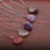Wholesale Fashion Heart Alloy Natural Stone Necklace In Bulk