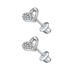 Bullet Half Heart One Pair