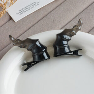 Transparent black hairpin