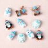 oly-4079406e0ca875fc29a47472f5a46f3c Wholesale New Christmas 3D Cartoon Silicone Reindeer Beads DIY Keychains, Men's and Women's Bracelet Accessories, Snowman Beads