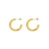 oly-408041960d7ad44f94e7010cda8e441c Wholesale PVD Coated Real Gold Plated 18K Gold Printing 304 Stainless Steel Fashion Waterproof Non Tarnish Earrings