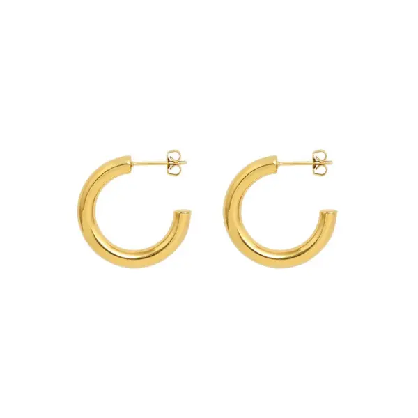 oly-408041960d7ad44f94e7010cda8e441c Wholesale PVD Coated Real Gold Plated 18K Gold Printing 304 Stainless Steel Fashion Waterproof Non Tarnish Earrings