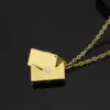 Wholesale Casual Envelope Titanium Steel Plating Pendant Necklace 1 Piece