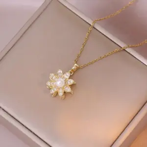 X0612 Gold Rotating Necklace