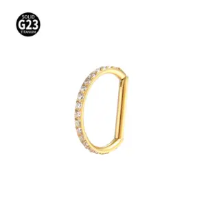 Golden White Full Diamond / 1.0*10mm