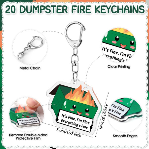 Wholesale Creative Trash Can Ballpoint Pen Acrylic Keychain