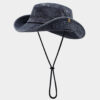 Wholesale Hong Kong Style Retro Washed Cotton Fisherman Hat Couple Fashion Old Basin Hat Jungle Adventure Mountaineering Fishing Hat Sun Protection