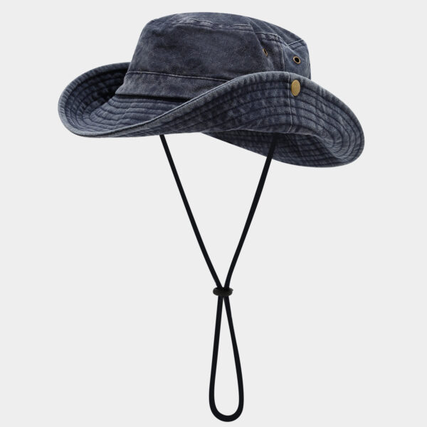 Wholesale Hong Kong Style Retro Washed Cotton Fisherman Hat Couple Fashion Old Basin Hat Jungle Adventure Mountaineering Fishing Hat Sun Protection