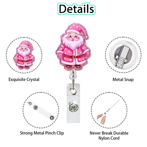 Wholesale Cute Christmas Snowman Series Retractable Rotating Doctor and Nurse ID Badge