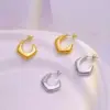 Wholesale C Shape Irregular Stainless Steel Simple Style Classic Style Ear Studs