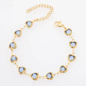 Gold + Blue / Necklace 40 5cm