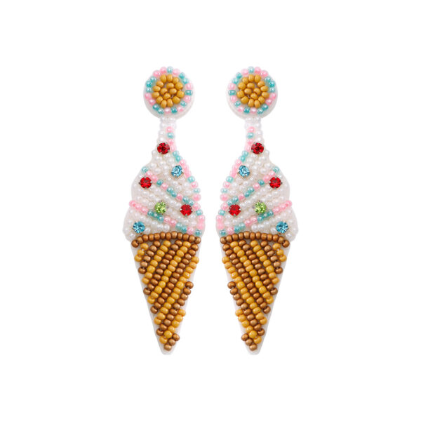 Wholesale Jamie Summer Vacation Bohemian Handmade Beaded Creative Novel Fruit Series Rice Beads Earrings Earrings