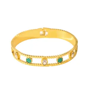 43-DQ-W-741 Oil Drop Zirconia Bracelet / 18k