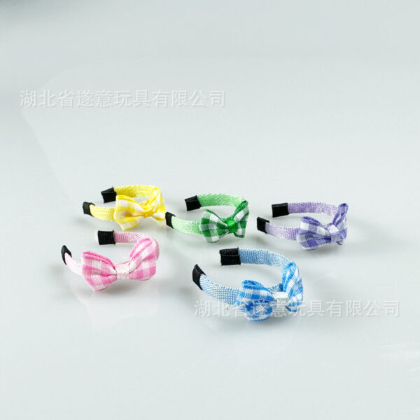 Wholesale 1:12 dollhouse dollhouse Accessories ob11 Handmade diy Dressing Scene Headband Hairband Pearl Hairpin