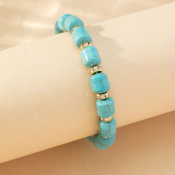 Wholesale Amazon Hot Selling Bohemian Bracelet Creative Turquoise Beaded Jewelry European and American Style Bracelet