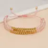 Wholesale Casual Vacation Round Artificial Crystal Copper Bracelets In Bulk