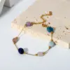 Wholesale PVD Coated Real Gold Plated 18K Multicolor 201 Stainless Steel Natural Stone Hawaiian Sweet Waterproof Non Tarnish 304 Bracelets