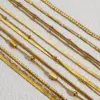 Wholesale PVD Coated Real Gold Plated Waves 304 Stainless Steel Retro Waterproof Non Tarnish 304 Stainless Steel Bracelets
