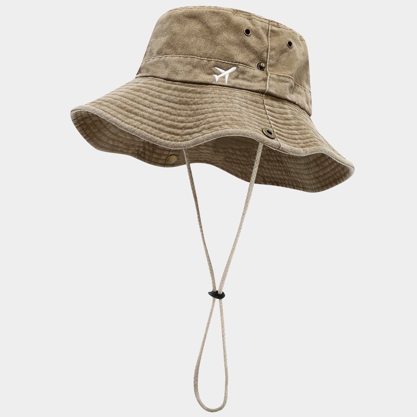 Wholesale Hong Kong Style Retro Washed Cotton Fisherman Hat Cole Fashion Old Basin Hat Jungle Adventure Mountaineering Fishing Hat Sun Protection