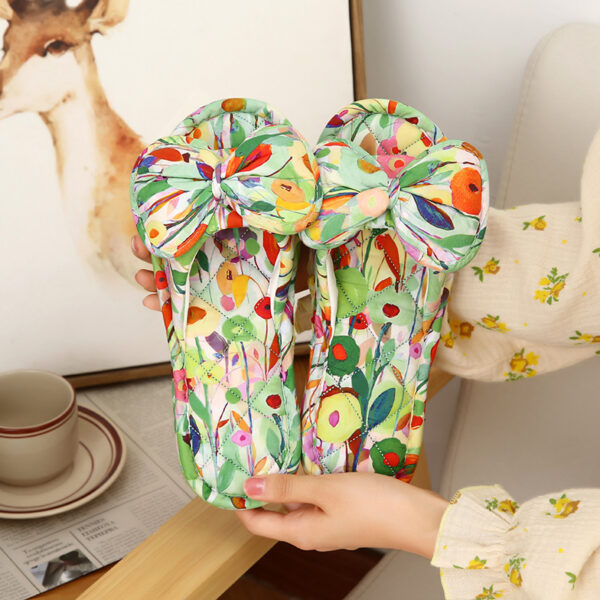 Wholesale Ins K-Style 2025 New Soft-Soled Slippers for Women's Home Silent Silent Cloth Bottom Non-Slip Indoor Pure Cotton Floor Mop