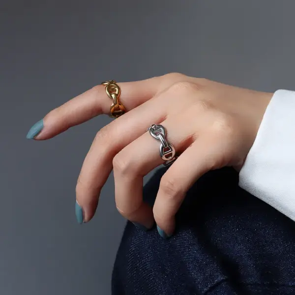Wholesale PVD Coated Real Gold Plated 18K Gold Geometric 304 Stainless Steel Fashion Waterproof Non Tarnish