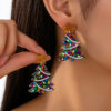 Wholesale Christmas tree, snowman, bow earrings