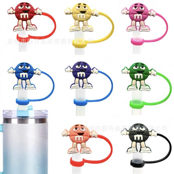 Wholesale Chocolate Bean Series Straw Covers and Caps