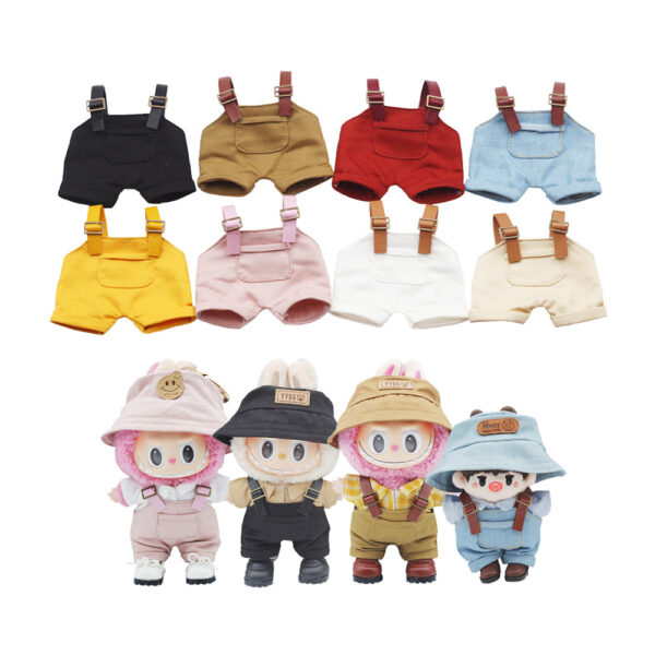 Wholesale 17CM Labu Bao-ao Doll Suspender Pants 10cm EXO Cotton Doll Denim Suspender Pants