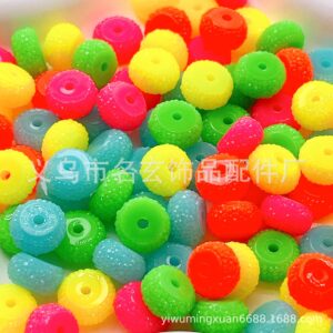 oly-4132e0559bc1816d0a02c84b401731da Wholesale Colorful wheel beaded loose beads