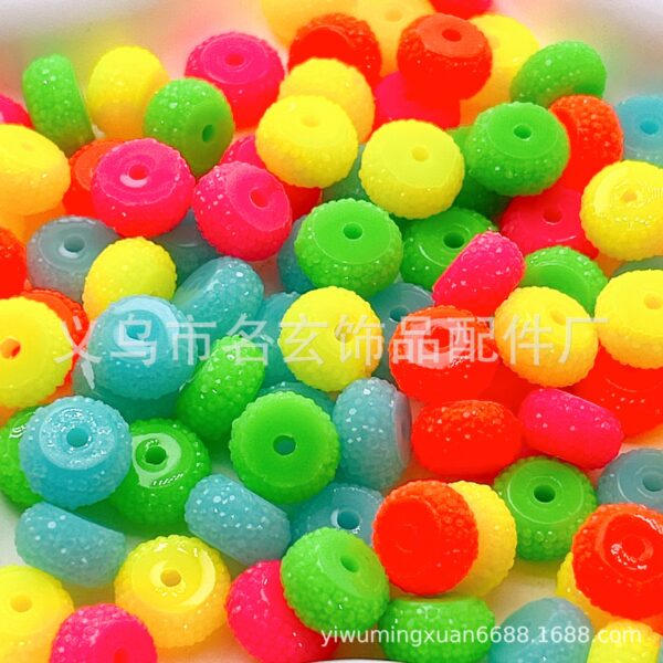 oly-4132e0559bc1816d0a02c84b401731da Wholesale Colorful wheel beaded loose beads