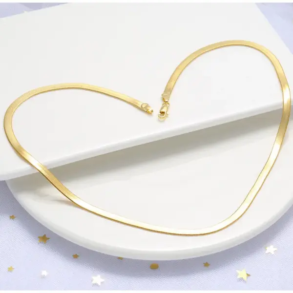 Wholesale Fashion Solid Color Stainless Steel Necklace Stainless Steel Necklaces