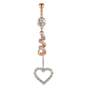 Rose Gold Heart Shape