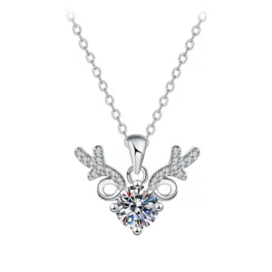 Txl234 [Single Pendant Not Necklace]] / Silver Plated
