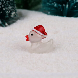 Glow-in-the-dark christmas duck-white