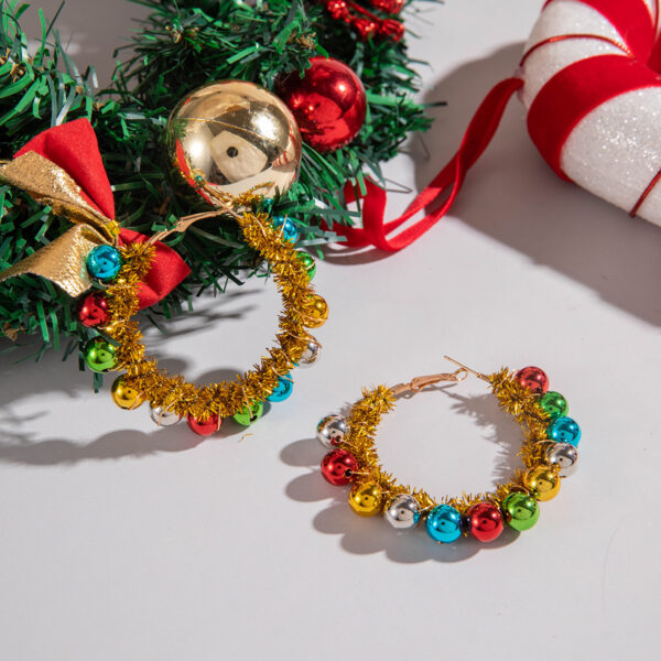 Wholesale Christmas color earrings niche design earrings