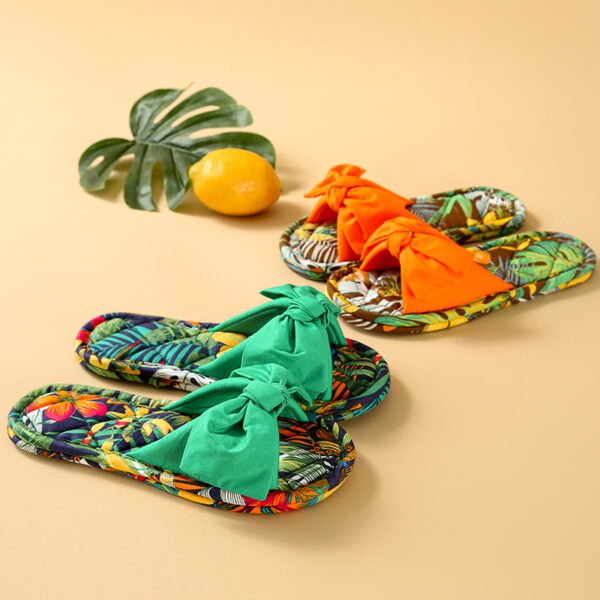 oly-4144d9e1fd0488fde7d99c209c0fb6a9 Wholesale Early Spring Contrast Color Home Indoor Sandals Women's Lightweight Anti-Noise Soft Sole Anti-Slip Floor Cloth Sole Slippers
