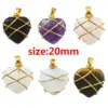 Wholesale Simple Style Heart Shape Crystal Chain Pendant Necklace 1 Piece