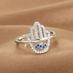 Q-J089 White Gold Color / Adjustable Opening