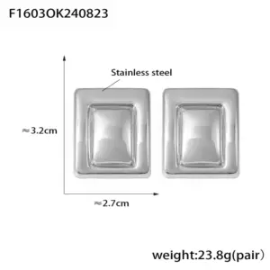 F1603-Steel Earrings