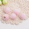 Wholesale New 15MM long fur ball mink fur ball diy beads stud earrings necklace pendant earrings accessories handmade accessories