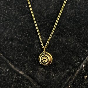 Bird pendant gold 60+5CM / All-over titanium steel